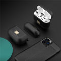 Lenuo Advanced Leather Case For Apple earphone Pro Charging Case Soft TPU Anti Fall Protective Cover. 