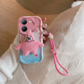 lthmy for VIVO Y36 5G case TPU silicone 3D cartoon plush doll cute shockproof soft case phone cover with lanyard. 