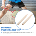 2Pcs Badminton Racket Handle Grip Wooden Badminton Handle Repair of Badminton Racket,G5. 