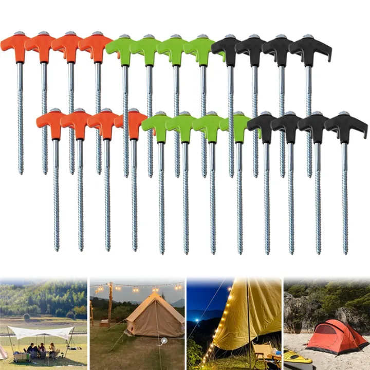 NAMUNY%208Pcs%20Screw%20in%20Tent%20Stakes%20with%20Hex%20Socket%20Heavy%20Duty%20Spiral%20Screw%20Tent%20Stakes%20Pegs%20Screw%20for%20Outdoor%20Camping%20Orange%20-%20Image%207
