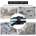 50 pcs. Self Adhesive Cable Clamp Plastic Rectangular Cable Clips Cable Tie Quick Bind Cable Wire Management Holder for Car. 