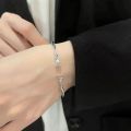 【New Arrivals】Mos Ubi Ring Bracelet Female Summer Ins Niche Design High-grade Sense Double-layer Love Silver Plated Bracelet. 