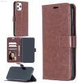 MRK3C For iPhone 12 Pro Max Crazy Horse Texture Horizontal Flip Leather Case with Holder y Card Slots y Wallet y Photo Frame. 