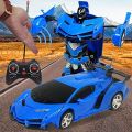 Transforming Car Robot - Remote Control Supercar Toy with Deformation and Drifting, 1:18 Scale. 