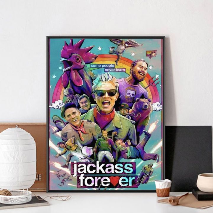 Movie%20Jackass%20Forever%20Poster%20No%20Framed%20Poster%20Kraft%20Club%20Bar%20Paper%20Vintage%20Poster%20Wall%20Art%20Painting%20Bedroom%20Study%20Stickers%20-%20Image%207