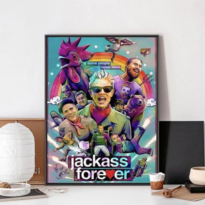 Movie%20Jackass%20Forever%20Poster%20No%20Framed%20Poster%20Kraft%20Club%20Bar%20Paper%20Vintage%20Poster%20Wall%20Art%20Painting%20Bedroom%20Study%20Stickers%20-%20Image%207