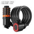 SuperRide Rechargeable Bike Taillight Secure Ride with Led Tail Light Bicycle Lock Anti-theft 5 Digit Combination Lock for Bike Safety Security. 