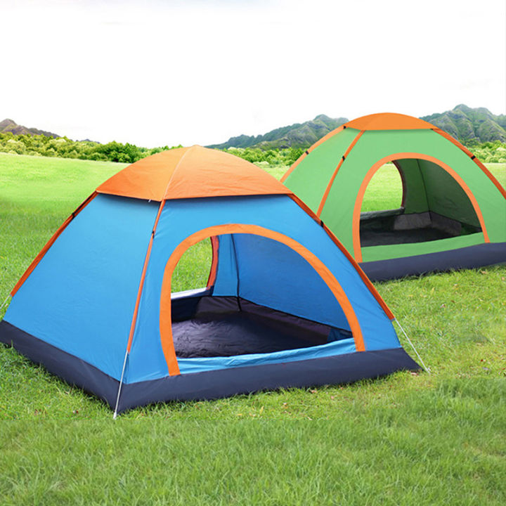 4 Persons Waterproof Family Camping Tent for  – Portable Outdoor Dome Tent for Hiking, Beach & Travel | Easy Setup, Lightweight & UV-Resistant Shelter