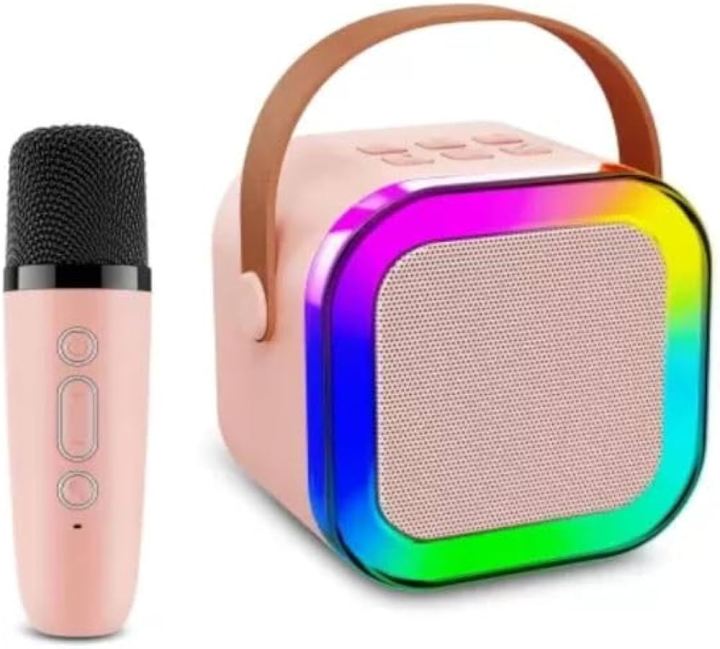 Colorful K12 Karaoke Bluetooth Speaker with Wireless Microphone | RGB ...