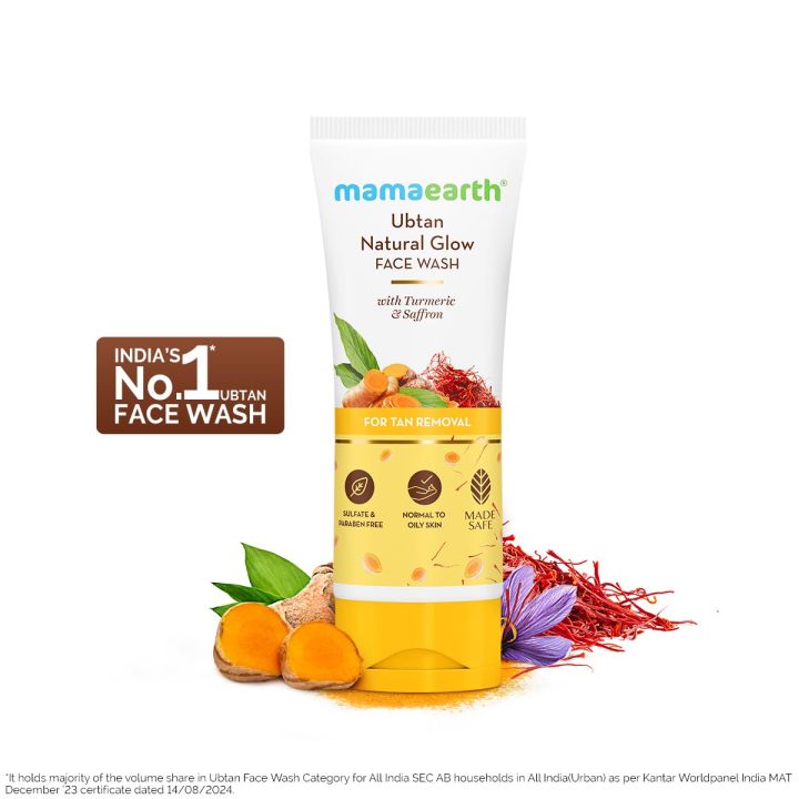 Mamaearth Ubtan Natural Face Wash-100 ml