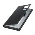 Samsung Galaxy S23 Ultra Smart View Wallet Phone Case Protective Cover With Card Holder Slot And Finger Tap Clear Window. 