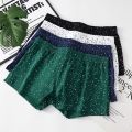 Fashion Solid Color Men's Cotton Underwear Spot Elastic Loose Boxers Men Breathable Baggy Boxer Briefs Men. 