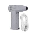 Geevorks Handheld Brushless Motor Jet Fan 130,000RPM Turbofan 200W High Power Dust Blower Compressed Air Duster Keyboard Cleaning Tool with Type-C Charging Interface. 
