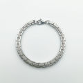 【Recently popular】Oil pressure does not fade handmade bracelet men's high-end light luxury titanium steel retro niche exquisite metal antique domineering Xi. 