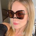 Difutagui High Quality [ New ] Butterfly Shape T Word Sunglasses Large Bargain price Frame Sun-Proof Sunglasses Female Street Shot Glasses. 