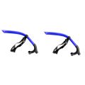 2X Silicone Swimming Front Breathing Tube Diving Training Adults Snorkel Diving Tube Swimming Scuba Diving Equipment. 