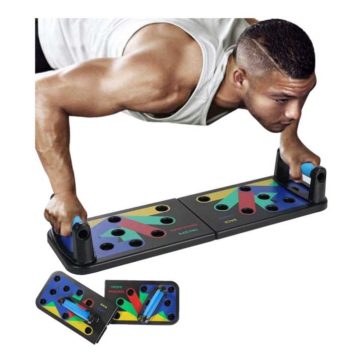 BPS Gym Grade Thick 12 Muscle Area Power Press Push Up Board