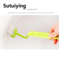 Sutuiying S-shaped Toilet Bending Brush Toilet Cleaning Brush Dead Angle V-shaped Cleaning Brush Portable Bathroom Cleaning Accessories. 