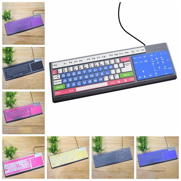 Full Coverage Computer Silicone Universal Keyboard Cover Protective Film Keypad Protector Skin for Desktop PC