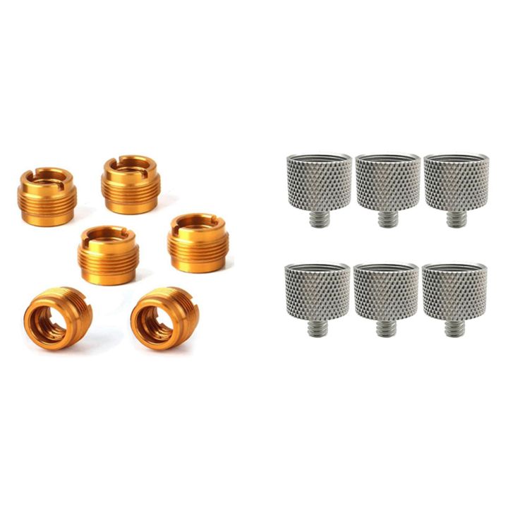fasdaga 12PCS Female Threaded Nut Screw Adapters Microphone Clip Holder ...