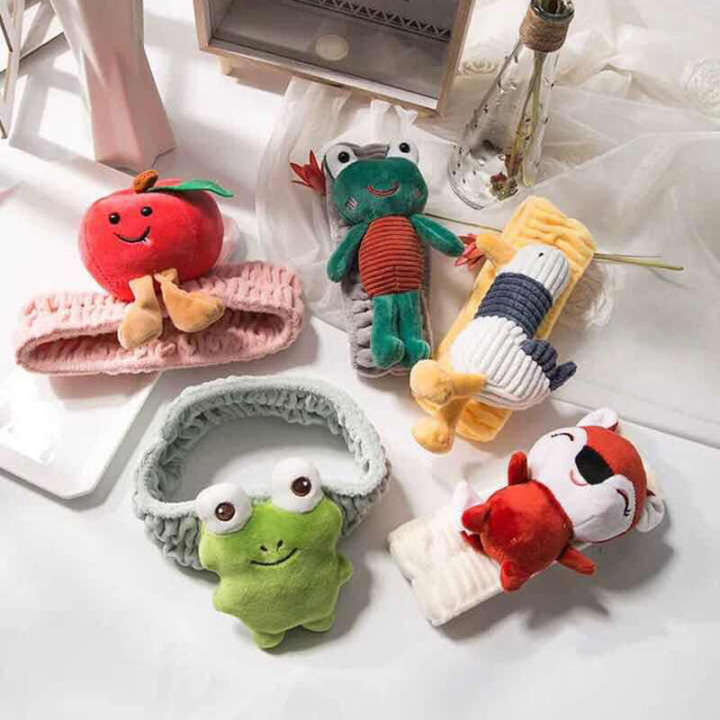 Korean New Style Girl Cartoon Cheer Duck Internet Celebrity Makeup Face Washing Animal Hairband Fruit Headband
