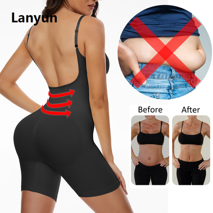 Lanyun%20%5BKIZLL%5D%20Womens%20Backless%20Bodysuits%20Full%20Body%20Shaper%20Tummy%20Fifty%20percent%20discount%20Control%20Slimming%20Sheath%20Push%20Up%20Thigh%20Slimmer%20Shapewear%20-%20Image%206