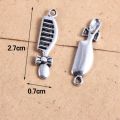 60pcs Durable Alloy Hairdresser Charms Sliver Mixed Styles Scissor Comb Mirror Pendants Barber Shop Tool Jewelry Findings for DIY Crafts. 