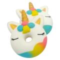 Jumbo Cute Squishy Rainbow Unicorn Slow Rising Straps Soft Squeeze Bread Cake Kid Fun Decor Toy Gift - Intl. 