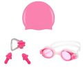 Combo Of Swimming Cap And Swimming Goggles With Ear Plugs. 