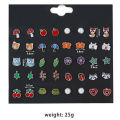 Gift Girl Flower Animal Fruit Apple Fashion] Top [mobileStore Earrings Children's Jewelry. 