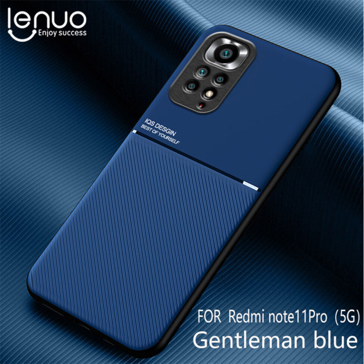 Lenuo%20For%20Xiaomi%20Redmi%20Note%2011%20Pro%20/%205G%20Case%20Anti-fall%20Soft%20Non-slip%20Silicone%20Magic%20Grain%20Back%20Cover%20-%20Image%202