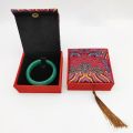 Mini Chinese Style Jewelry Tin Box with Fringe Necklace Organizor Jewelry Drawer Organizer Jewelry Storage Display Box For Woman. 