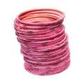 Plain 4 Dozen Pink Color Bangles For Women 2.4. 