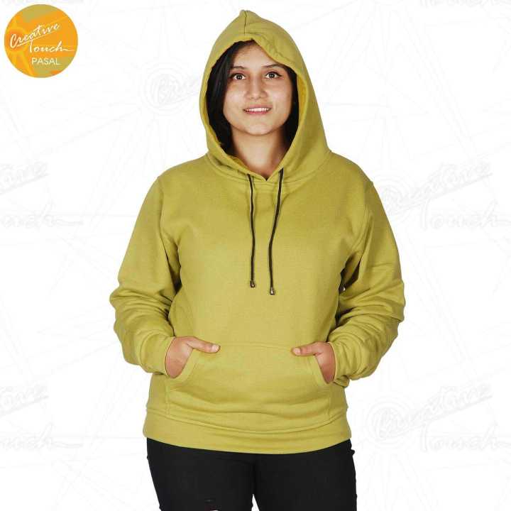 Creative Touch Cotton Fleece Hoodie For Women