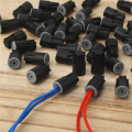 50Piece Waterproof Wire Nuts Outdoor Electrical Wire Connectors Black PVC for Sprinkler LED Landscape Light Irrigation Valves. 