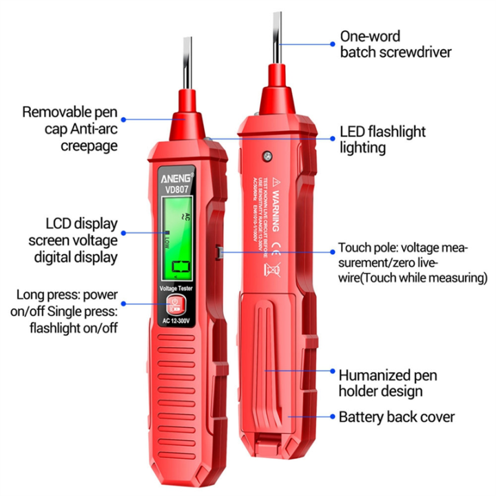 1%20PCS%20VD807%20Digital%20Voltage%20Detector%20Tester%20Pen%20Circuit%20NCV%20Sensor%20Wire%20Electrician%20Tool%20-%20Image%208