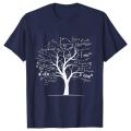 HOT Calculus Algebra Tree Math Teacher Geek T Shirts Graphic Tops Streetwear Men's Clothing Short Sleeve Tees Summer T-shirt Men. 