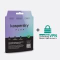Kaspersky Combo 5 Pcs Plus Security Performance And Privacy 1 Device 1 Year For Home And Office. 