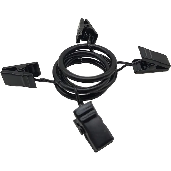 NAMUNY%2042%20Packs%20of%20Curtain%20Ring,%20with%20Clips,%20Decorative%20Curtains,%20Rust,%20Retro,%201%20Inch,%20Inner%20Diameter,%20Black%20-%20Image%204