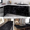 3m x 61cm Kitchen Marble Sticker Oil Proof Waterproof Paper Backsplash Sticker Roll Stove Cabinet Liner Décor Self Adhesive Wallpapers. 