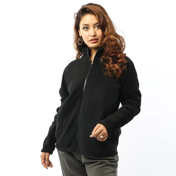 Creative%20Touch%20Black%20Polar%20Fleece%20Front%20Zippered%20Jacket%20For%20Women%20MJK1076%20-%20Image%203