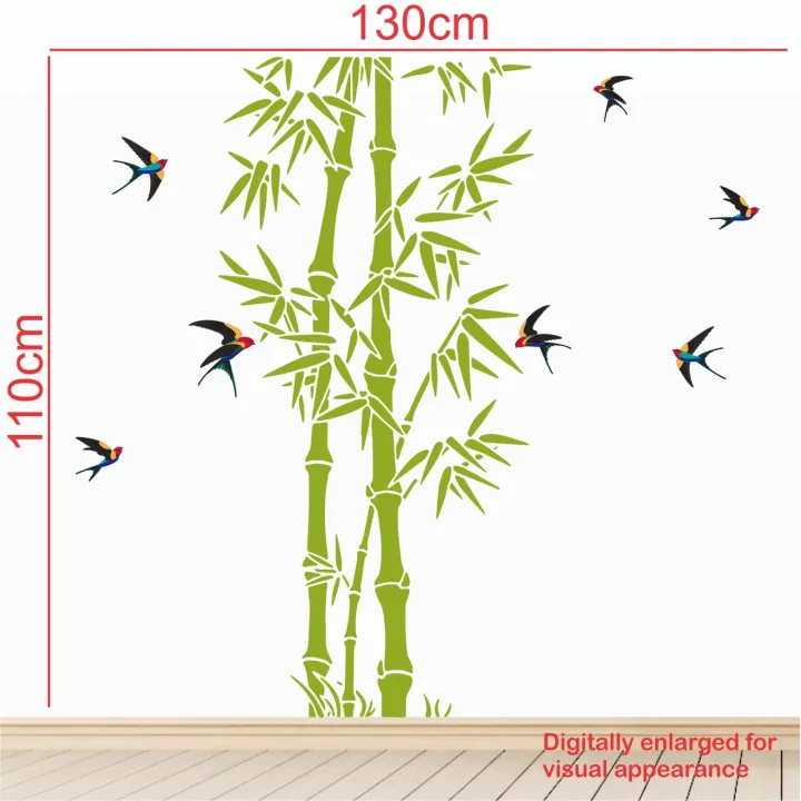 '%20Green%20-%20Bamboo%20-%20Tree-Wall%20Sticker'%20-SM033%20(%20100cm%20X%2055%20cm%20)%20-%20Image%203