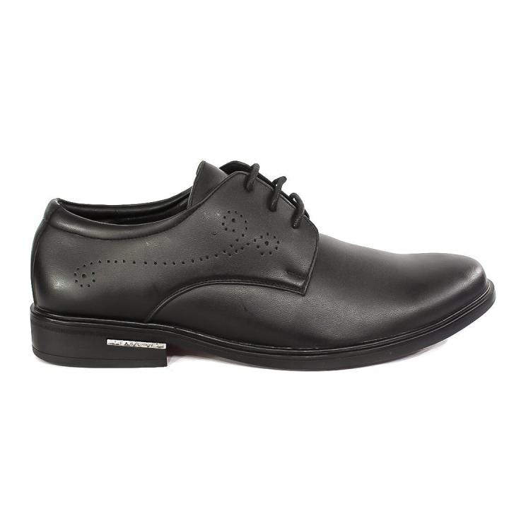 Black Horse Plain Formal Shoes For Men (2075)