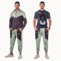 Daami Convertible Men Colorblock Co-ords Track Suit (Dark Coffee). 