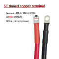 8/6/4/2AWG 10/16/25mm2 Battery Connection Cable Copper Wire with SC Terminal For Car Battery Series and Parallel, UPS, Inverter. 