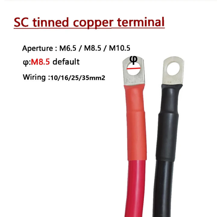 8/6/4/2AWG%2010/16/25mm2%20Battery%20Connection%20Cable%20Copper%20Wire%20with%20SC%20Terminal%20For%20Car%20Battery%20Series%20and%20Parallel,%20UPS,%20Inverter%20-%20Image%203