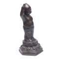 Brown Standing Baby Buddha Copper Statue 6Inch. 