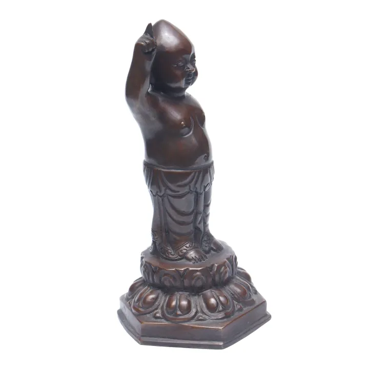 Brown%20Standing%20Baby%20Buddha%20Copper%20Statue%206Inch%20-%20Image%203