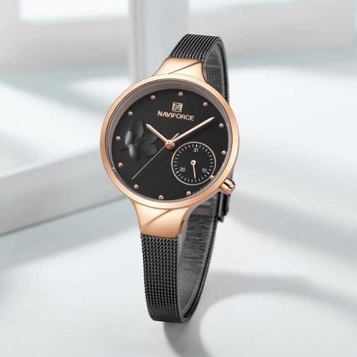 NAVIFORCE%20NF5001%20Stainless%20Steel%20Mesh%20Date%20Function%20Luxury%20Watch%20for%20Women%20-%20Image%205