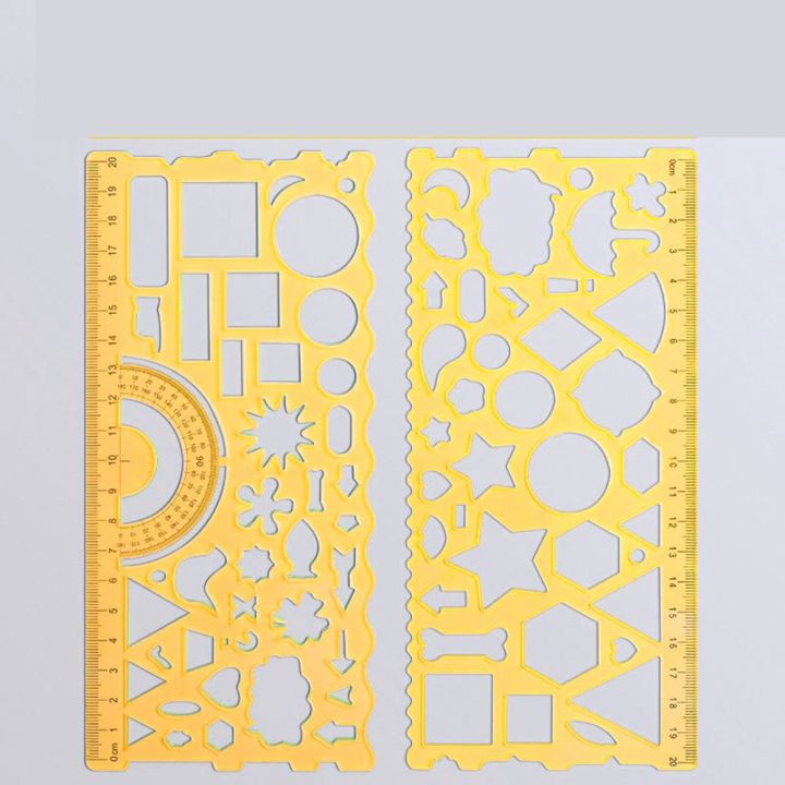 Multipurpose%202PCS%20Multifunctional%20Office%20Geometric%20Drawing%20Template%20Stationery%20Geometric%20Function%20DIY%20Puzzle%20Circle%20Maker%20Drawing%20Ruler%20Drawing%20Ruler%20Template%20Rulers%20Drafting%20Supplies%20Mathematical%20Geometry%20Wavy%20Line%20Ruler%20-%20Image%209